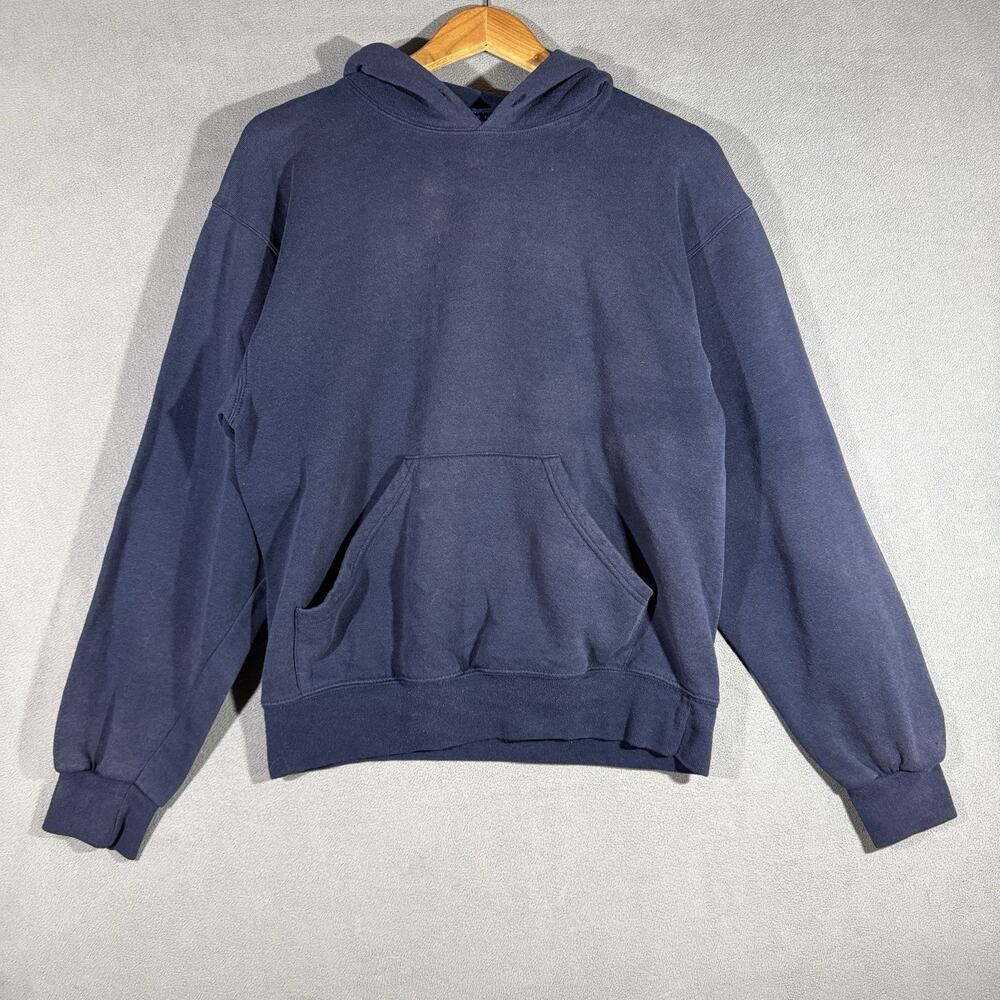Vintage 90s Soffe Navy Blue Pullover Hoodie Sweatshirt USA Size Medium
